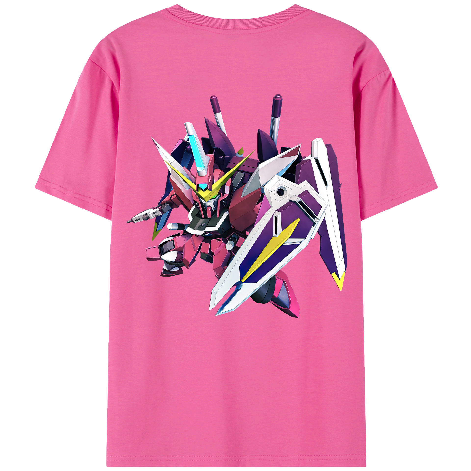 （画像用） 機動戦士ガンダム Mobile Suit Gundam レディース半袖Tシャツ(バックプリント)